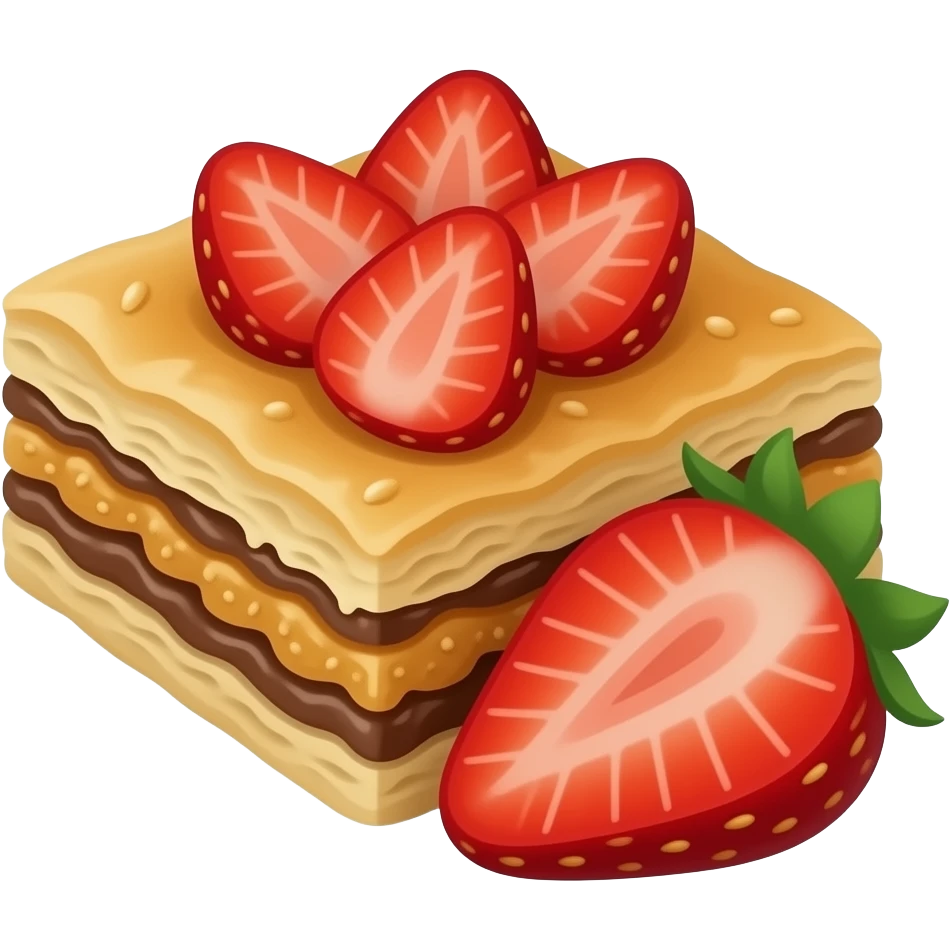 Kunafa strawberry emoji