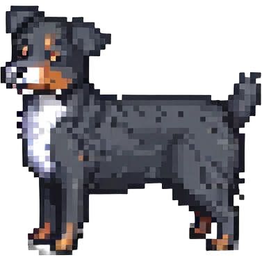 pixel art dog emoji