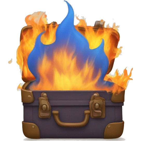 case in flames emoji