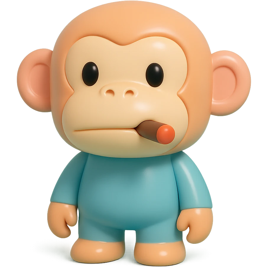 monkey with cigar emoji