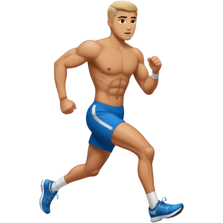 Man running modern emoji