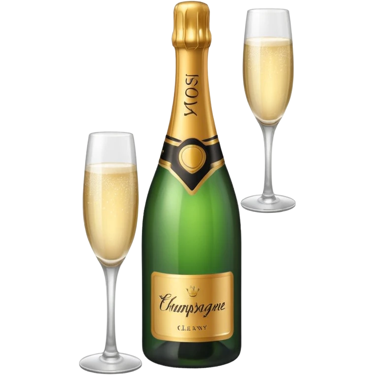 Champagne bottle emoji