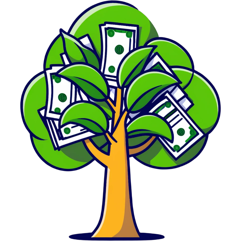 Money growing on tree emoji