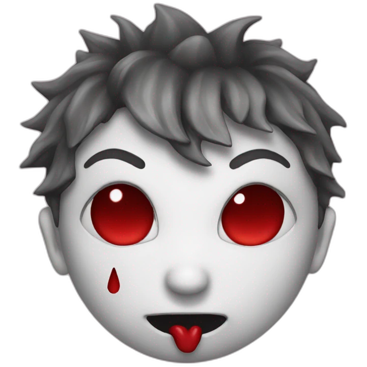 kiss demon face emoji