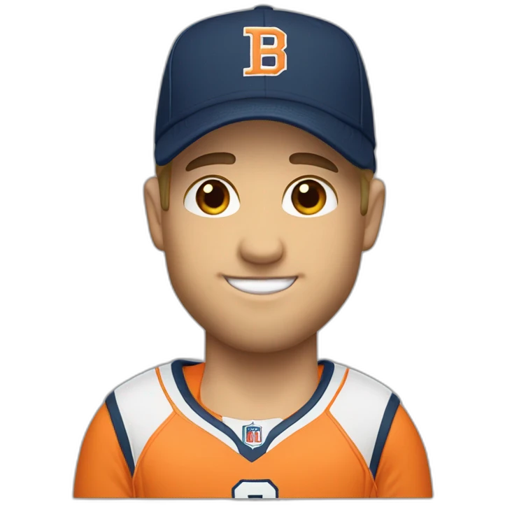 Kyle Zeitler wearing a sports cap emoji
