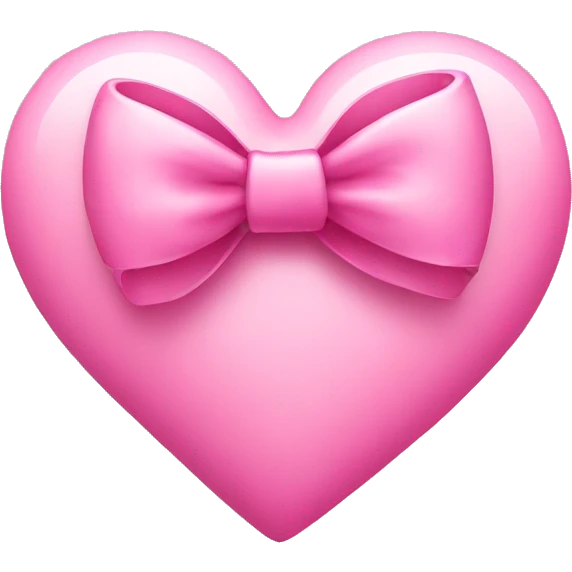 Pink heart with bow emoji
