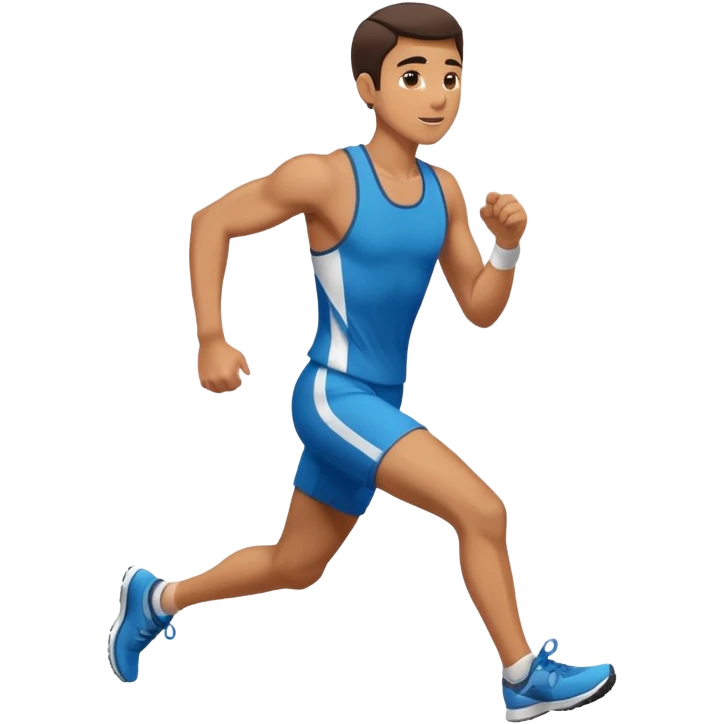 Guy running to finish line emoji
