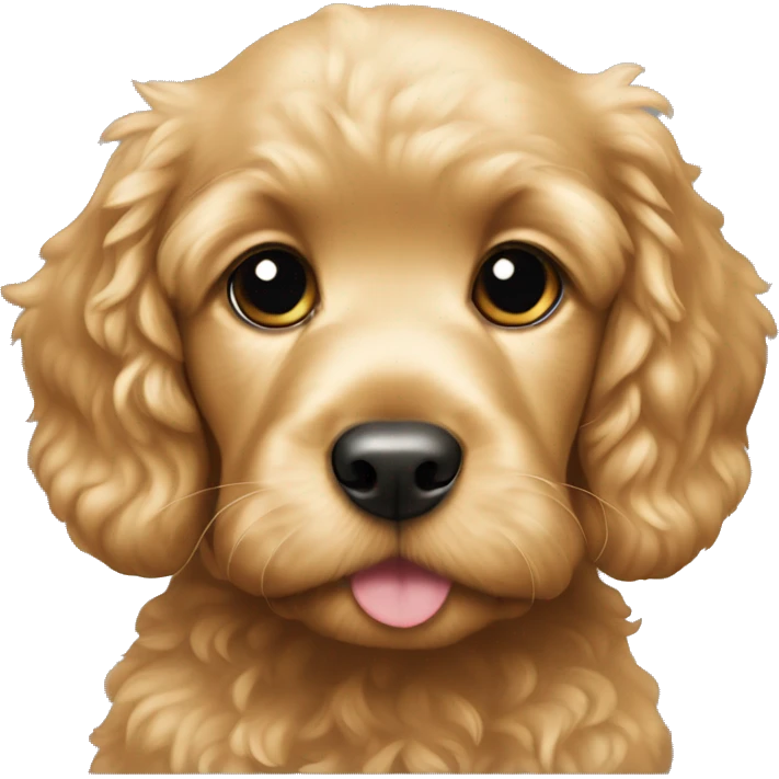 Golden cockerpoo puppy  emoji