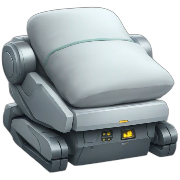 Sleeping robot emoji