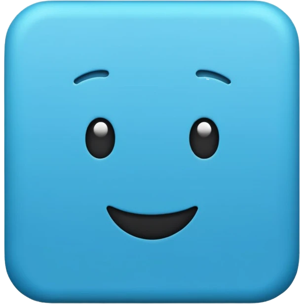 Please create a square blue emoji without changing the ‘KR’ lettering. emoji