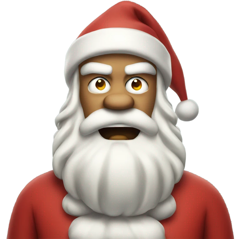 Angry Santa Claus emoji