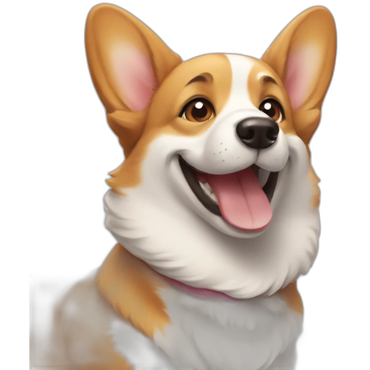 smiling corgi emoji