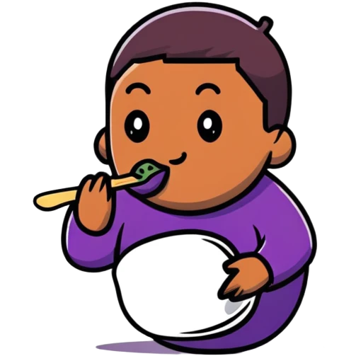 Un negro comiendo berenjena  emoji