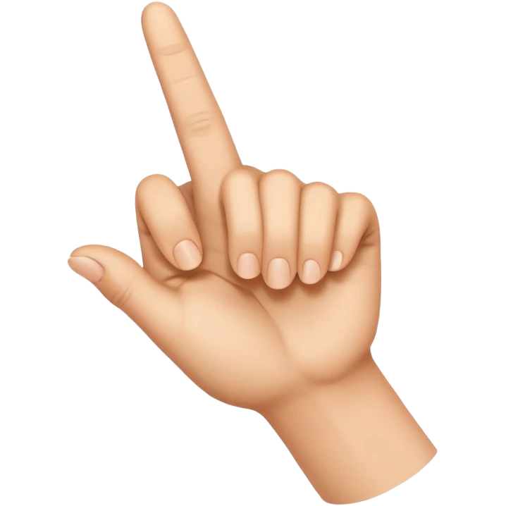 finger pointing towards the screen emoji