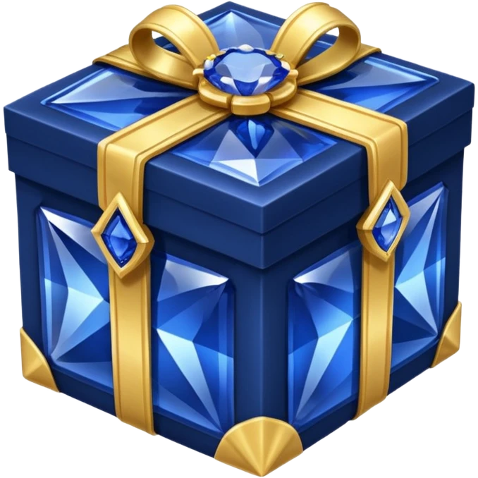 Sapphire gift box emoji