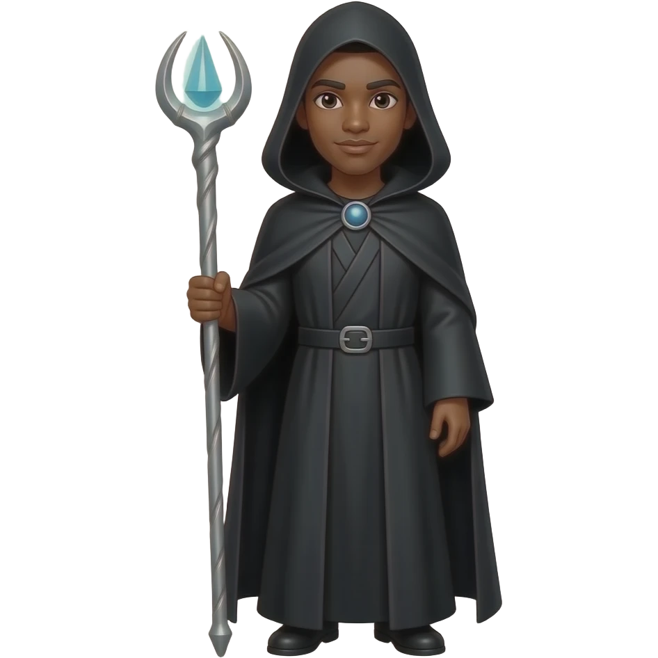 dark skin magifc wizard emoji