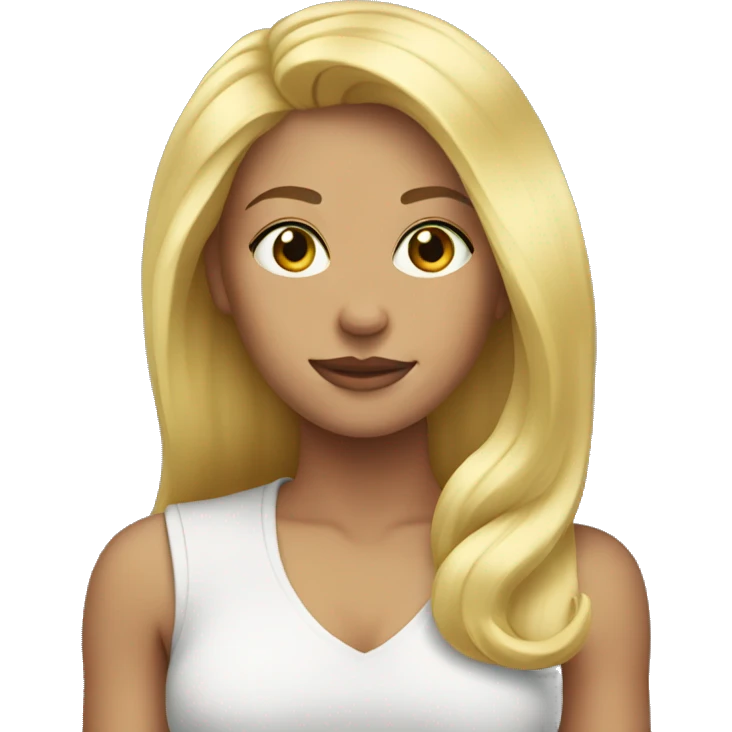 Strong blonde  emoji