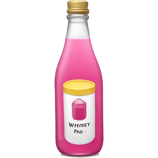Bottle of Pink Whitney emoji