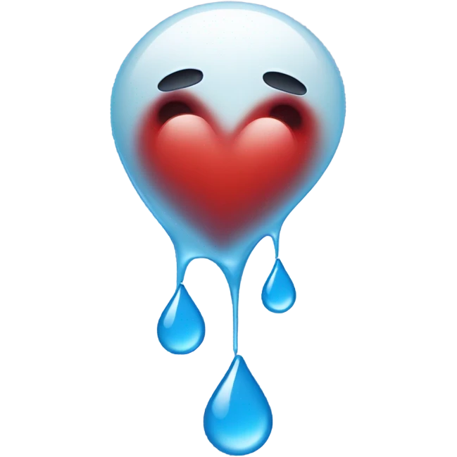 Sad heart emoji
