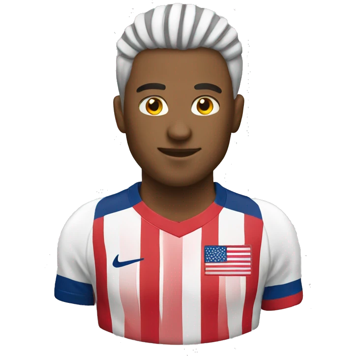 USA white soccer emoji