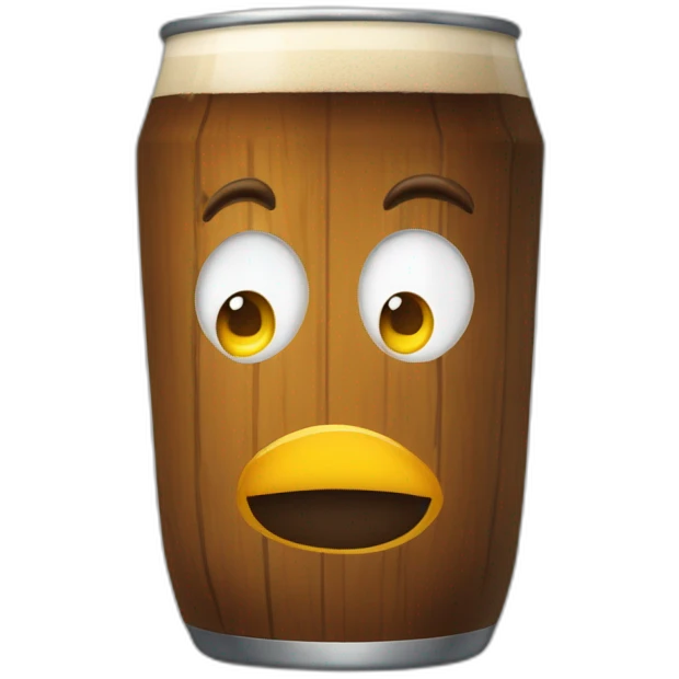 Omer qui bois une bière emoji