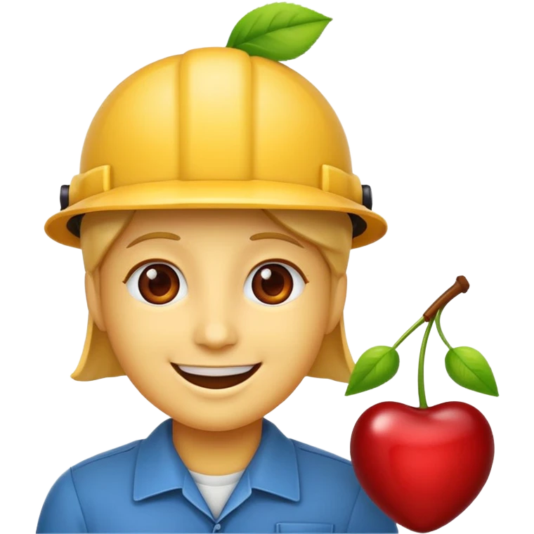 i want ai engineer emoji (theme: gold cherry red) emoji