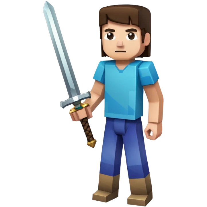 A Sull Emoji With Holdg a Maincrft Sovd emoji