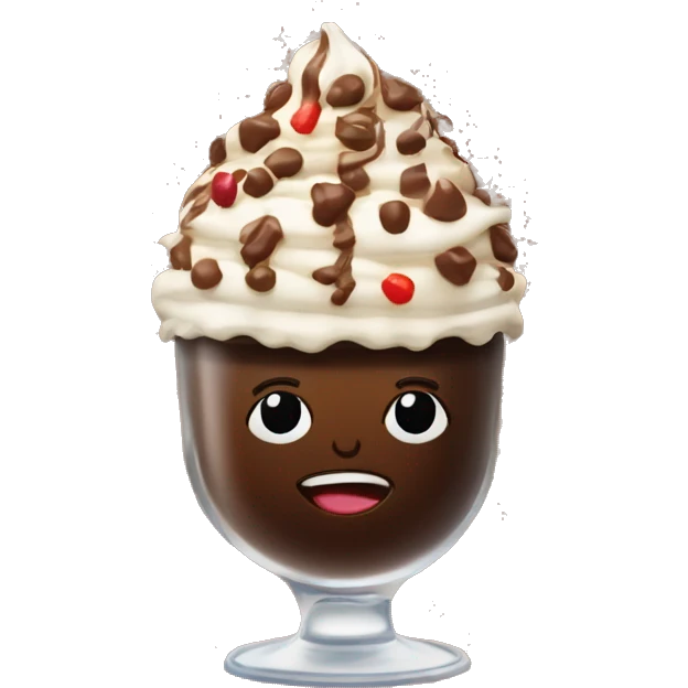 chocolate overload sundae w sprinkles emoji