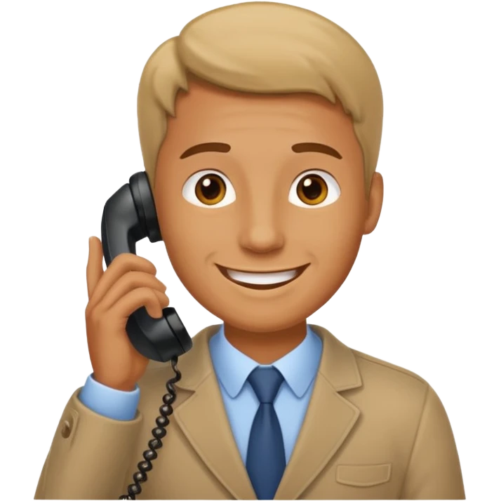 a man talking on phon  emoji