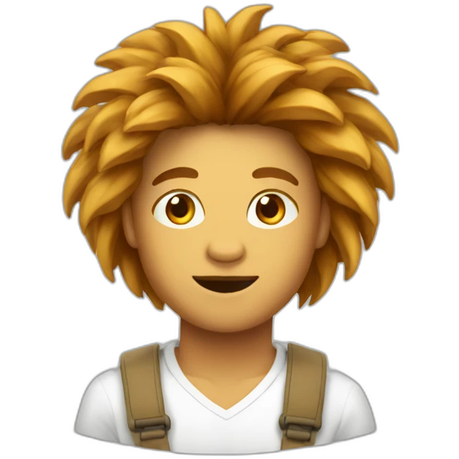 Humain sur un lion emoji