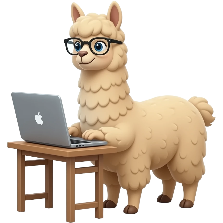 альпака в окуляраз працює за ноутом emoji