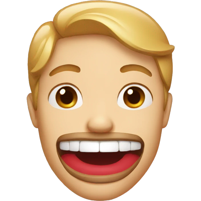 red mouth emoji