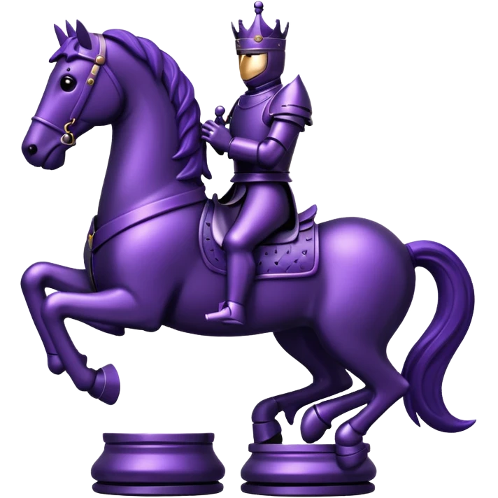 chess knight dark purple digger solo emoji