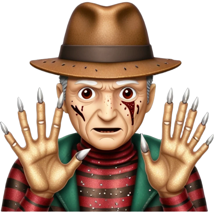 glitter freddy krueger emoji