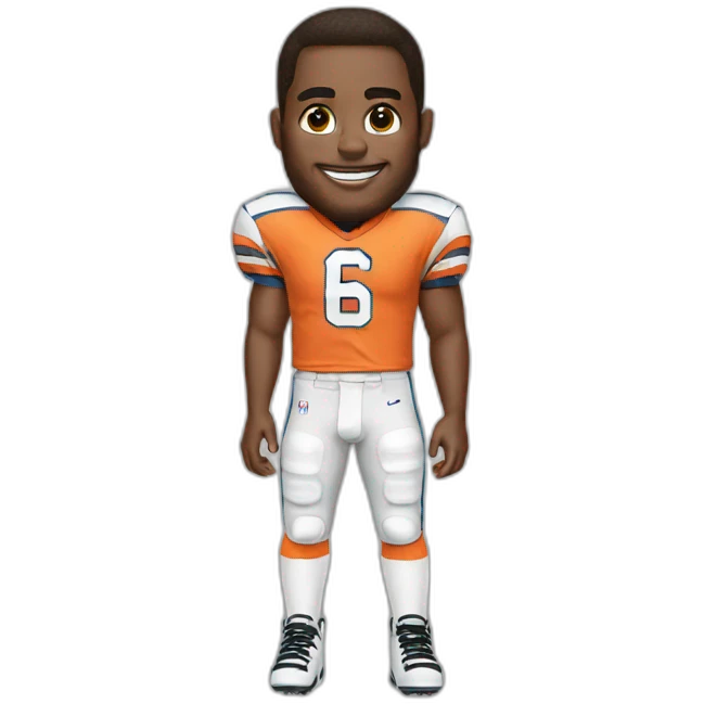 quarterback with striped knee socks emoji