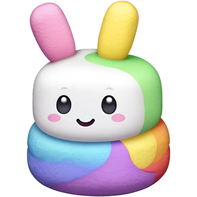 marshmallow peep Rainbow emoji