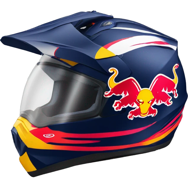 redbull motorbike helmet emoji