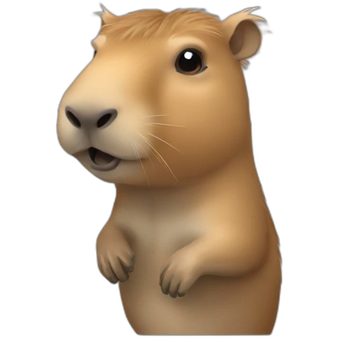 Capybara water emoji