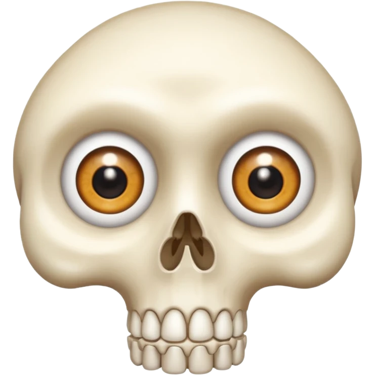 a bone with eyes emoji