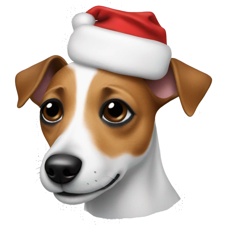 Christmas Jack Russell  emoji