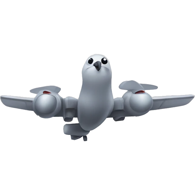 pigeon airplane emoji
