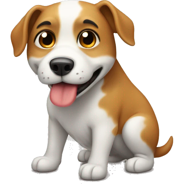 Perro cagando emoji