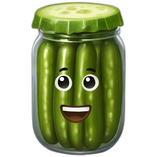 delicious pickle emoji