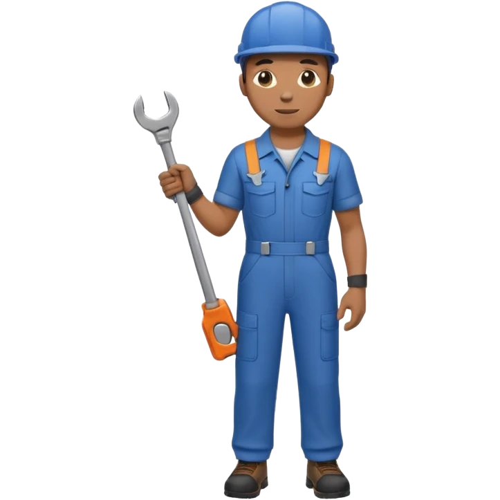 mechanic full body emoji