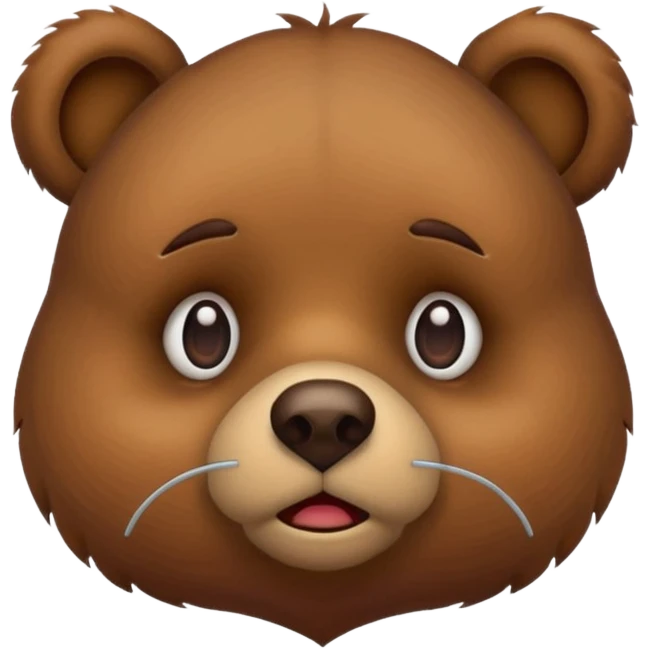 emoji of sad bear emoji