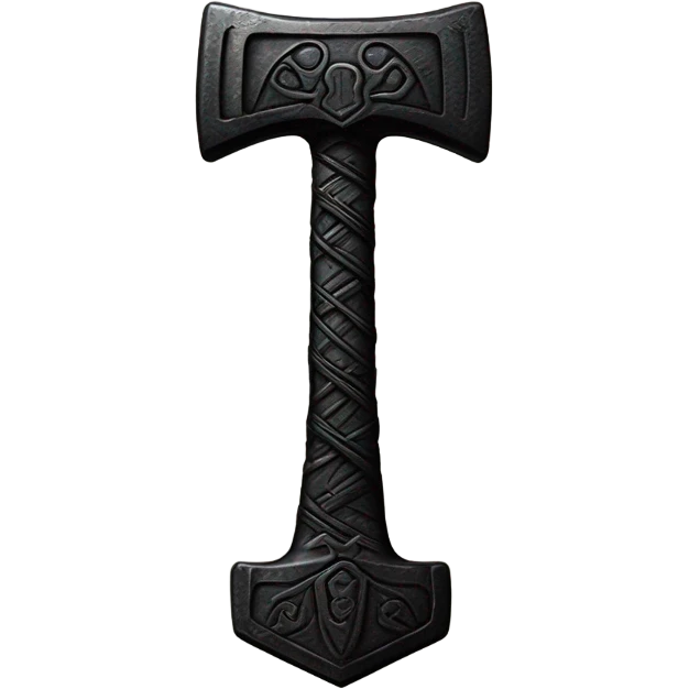 thor's hammer black emoji