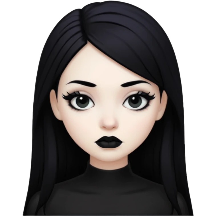 big boobies goth girl emoji