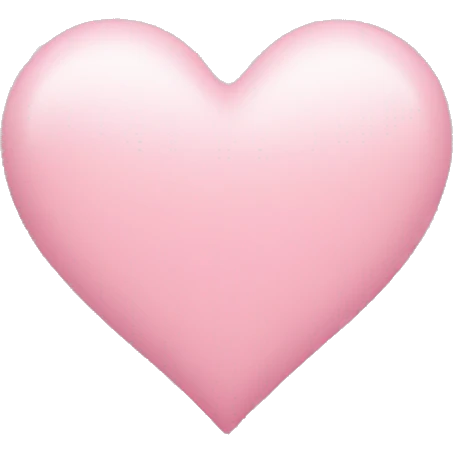 Light pink heart  emoji