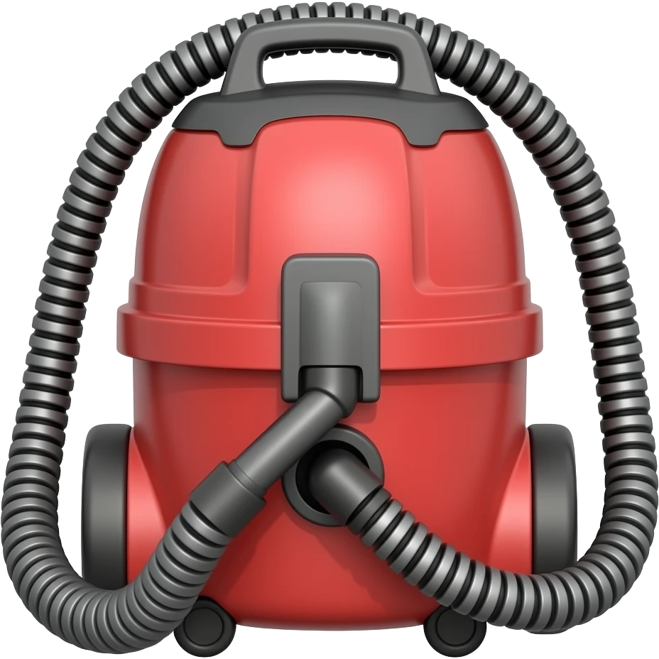 Red and black shop vac emoji