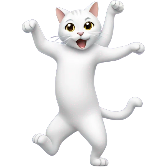 Cat dancing emoji
